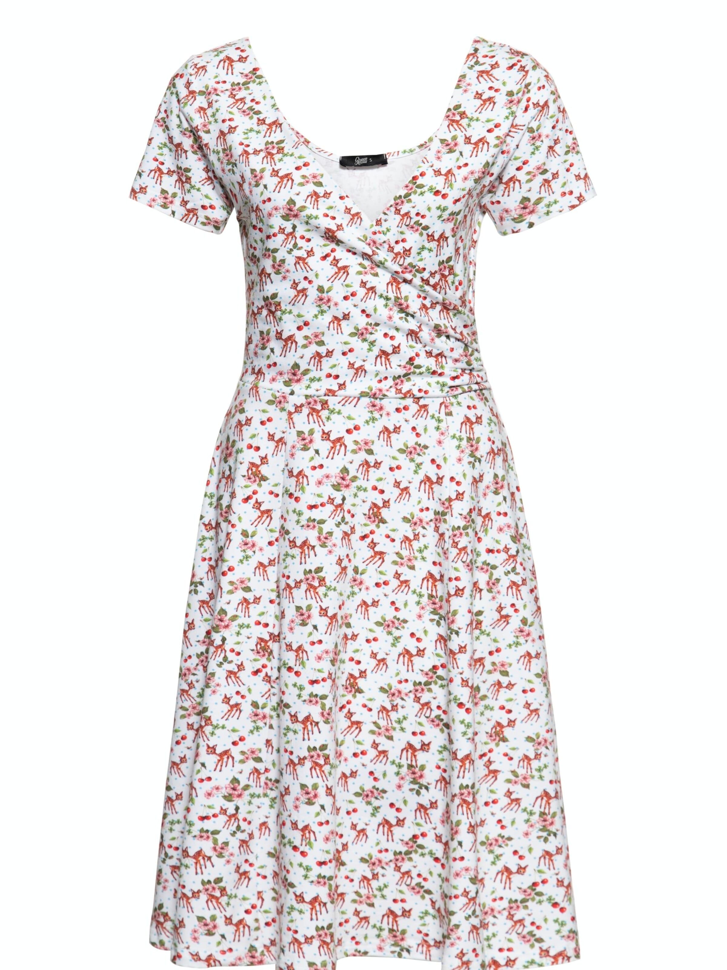 Queen Kerosin Sommerkleid‌‌‌‌‌‌‌‌‌ in Weiß: Vorderseite