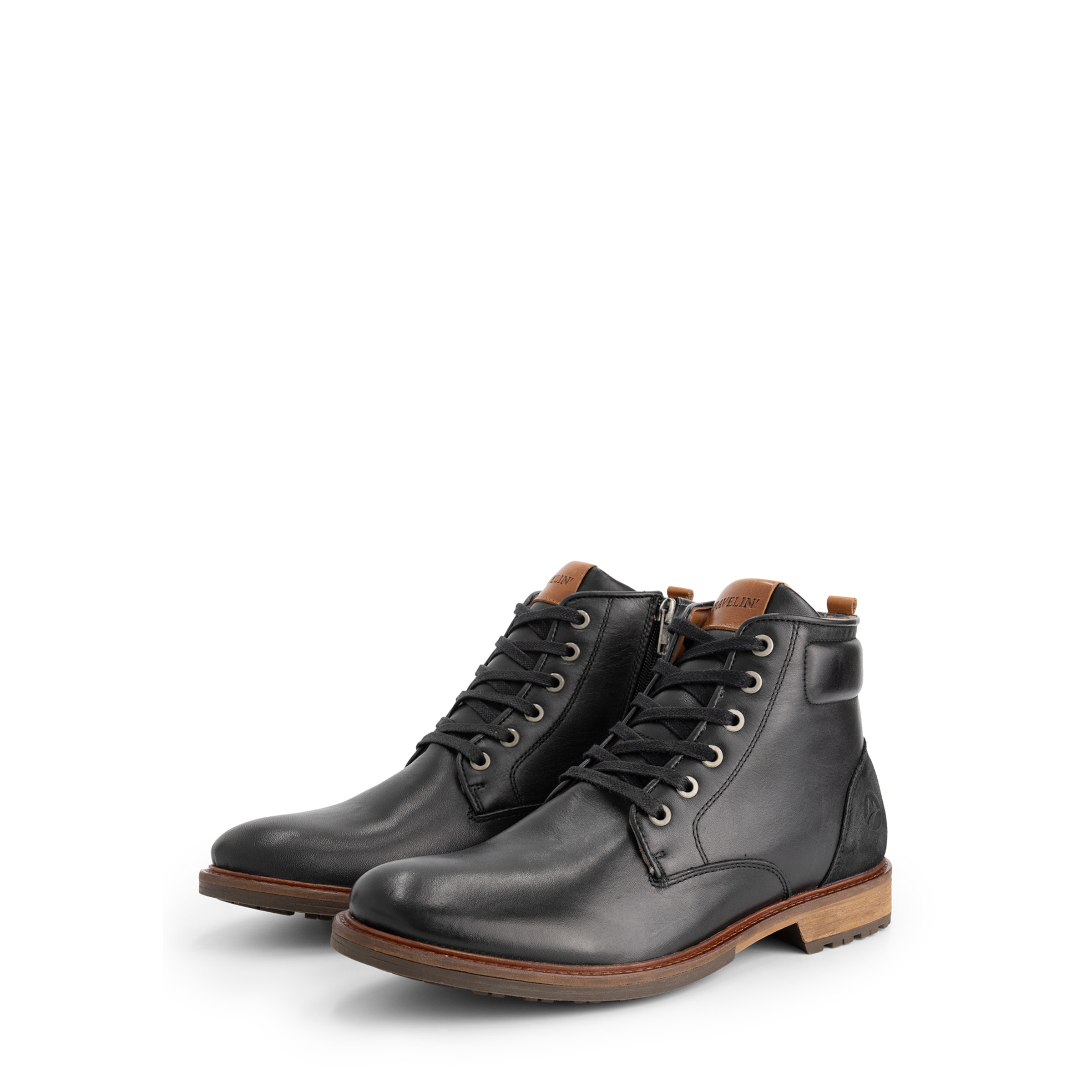 Travelin Lace-up boots 'Walton' in Black