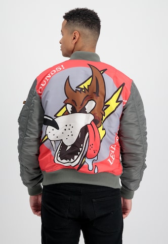 ALPHA INDUSTRIES Overgangsjakke 'Fighter Squadron' i grå