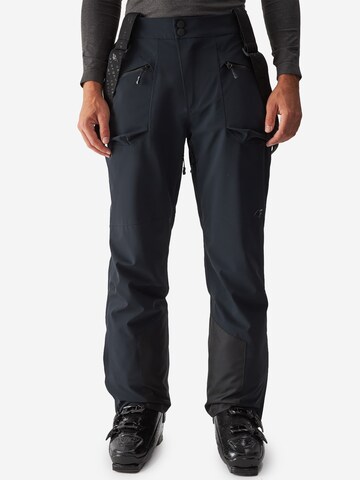 4F - regular Pantalón de montaña en negro: frente