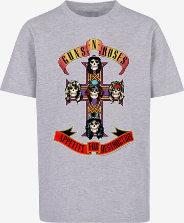 F4NT4STIC T-Shirt 'Guns 'n' Roses' in Grau: predná strana