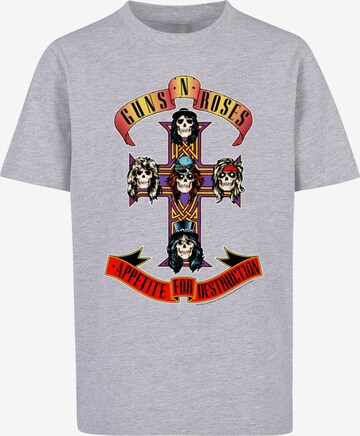 F4NT4STIC Shirt 'Guns 'n' Roses' in Grey: front