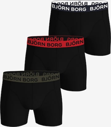 BJÖRN BORG Boxershorts in Zwart: voorkant