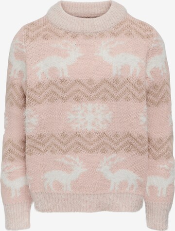 Pull-over KIDS ONLY en rose : devant