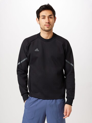 Hanorac sport de la ADIDAS SPORTSWEAR pe negru: față