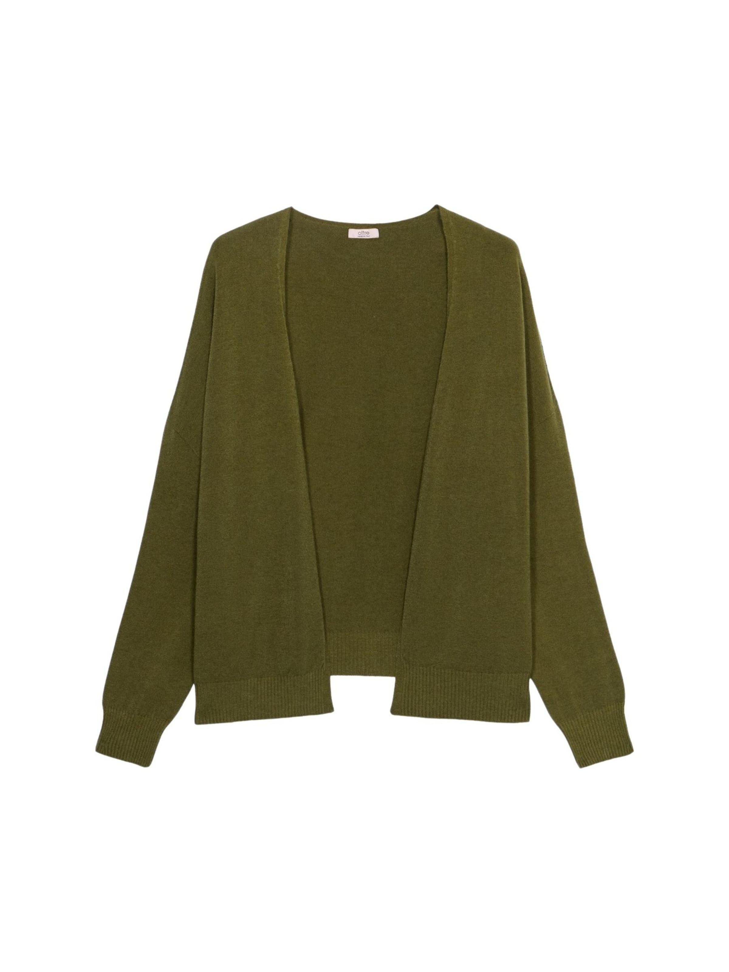 oltre Gebreid vest in Groen: voorkant