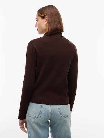 TOMMY HILFIGER Strickjacke in Braun