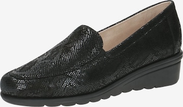 CAPRICE Classic Flats in Black: front