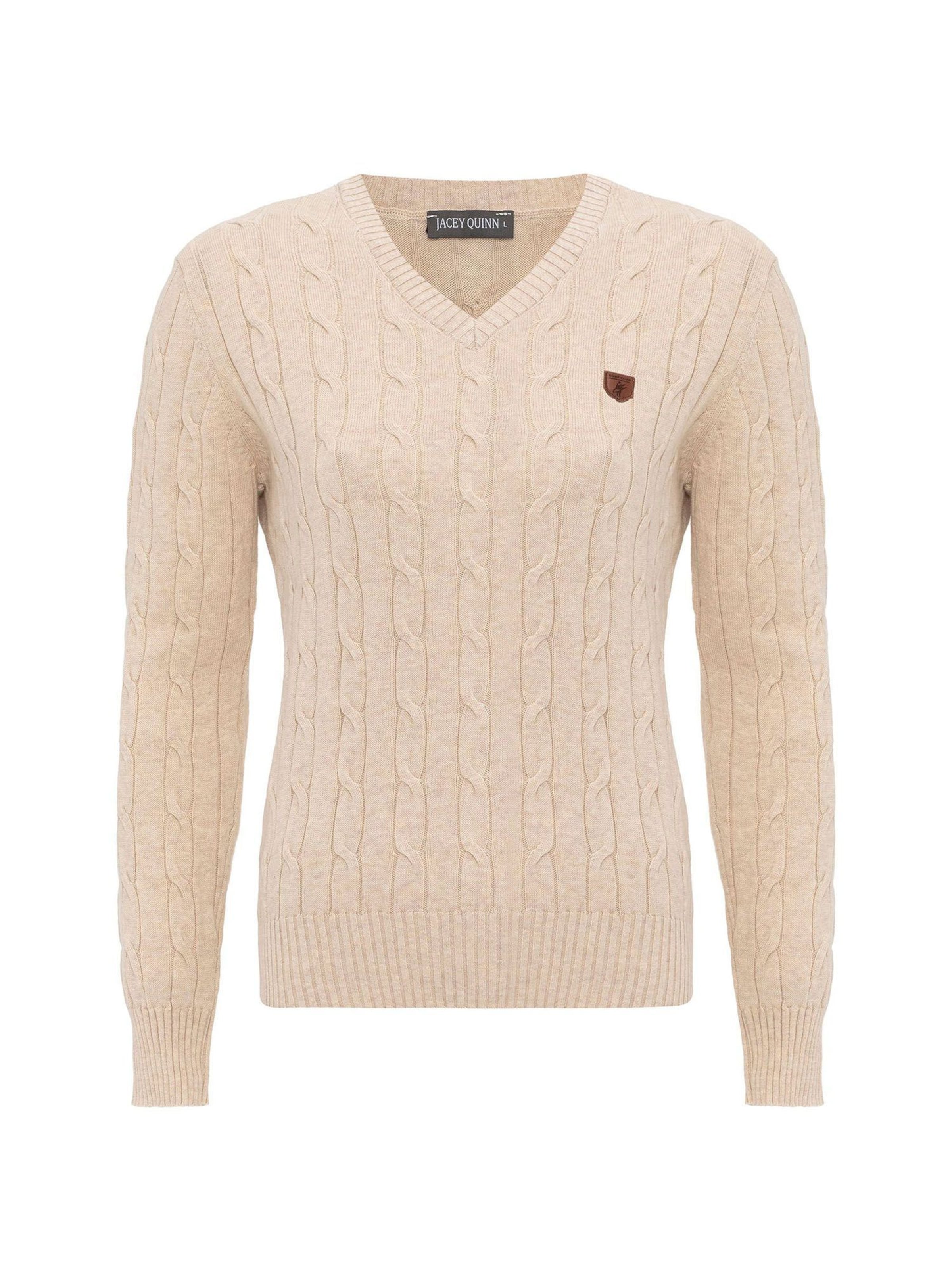 Jacey Quinn Sweater in Beige: front