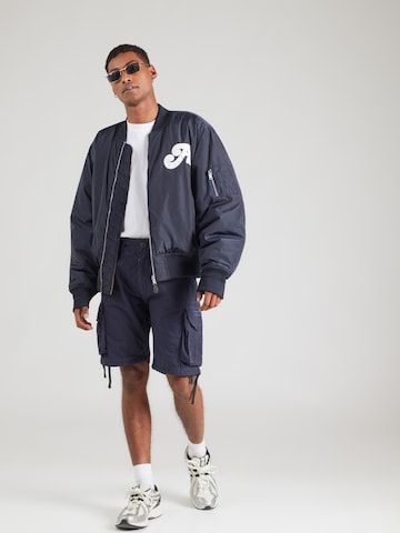 ALPHA INDUSTRIES Regular Cargo trousers 'Stream' in Blue