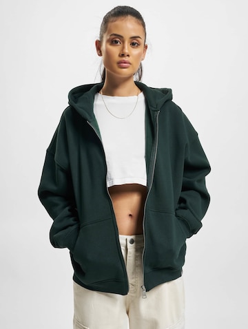 DEF Zip-Up Hoodie in Green