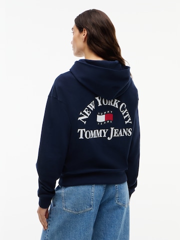 Sweat-shirt Tommy Jeans en bleu : devant