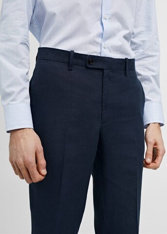 MANGO MAN Regular Pantalon 'Amalfi' in Blauw