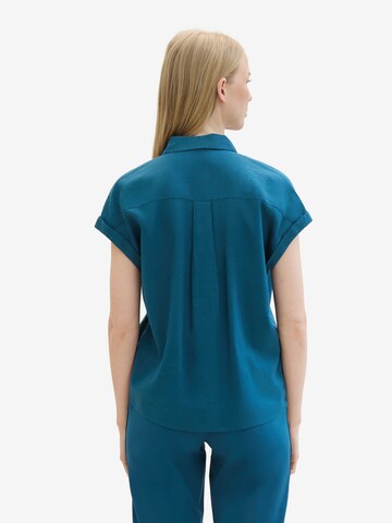 TOM TAILOR Bluse in Blau