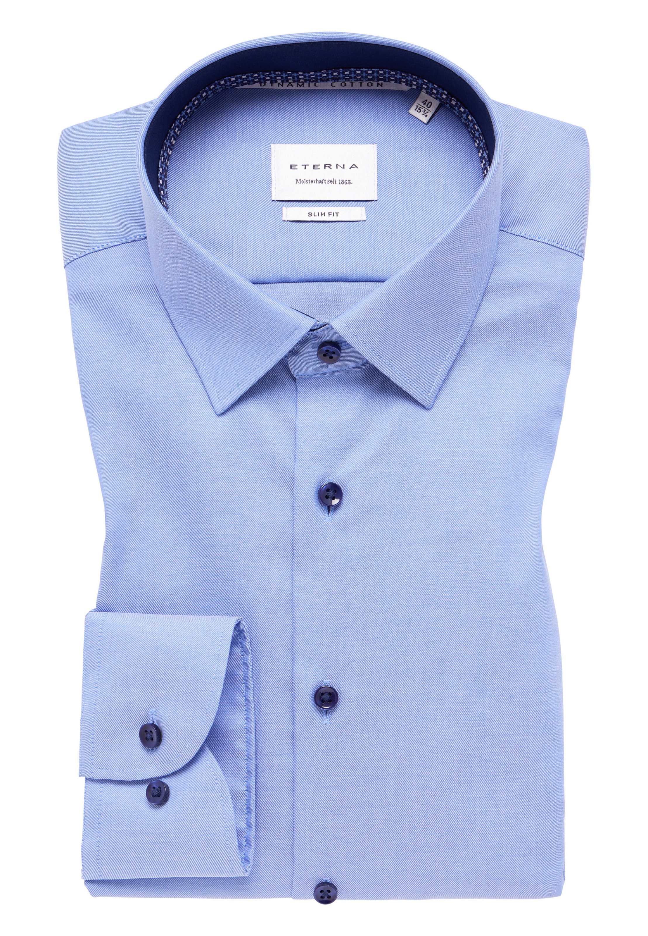 ETERNA Slim Fit Hemd in Blau
