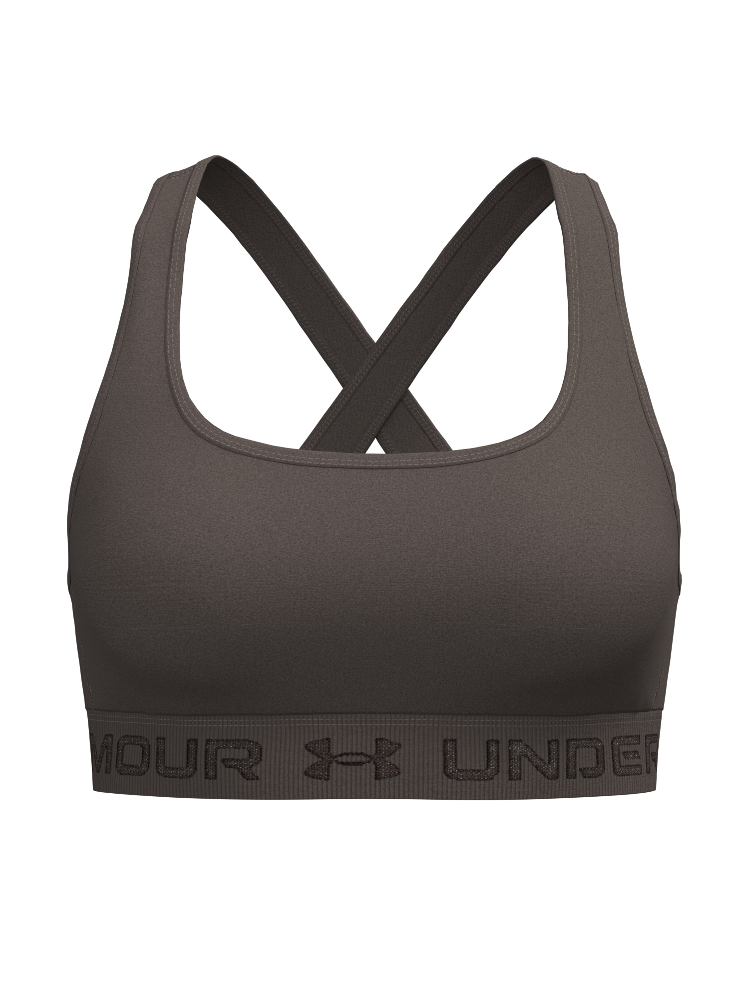 UNDER ARMOUR Sports Bra in Brown: front