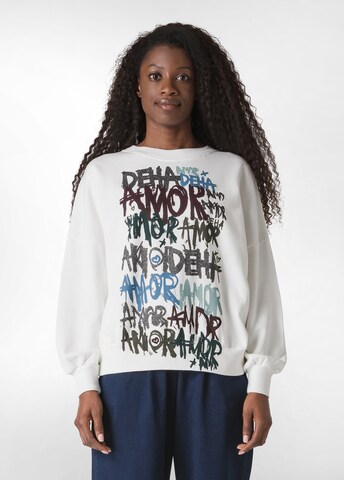 DEHA Sweatshirt in Weiß: Vorderseite