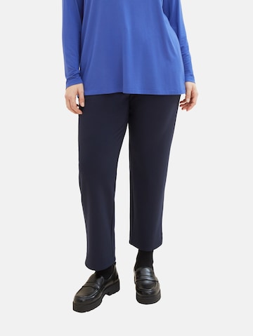 Tom Tailor Women + - Regular Calças em azul: frente