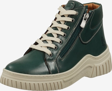 HUSH PUPPIES Lace-Up Ankle Boots in Green: front