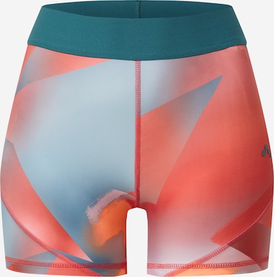 ONLY PLAY Sportshorts 'KNOX' in petrol / orange / orangerot, Produktansicht