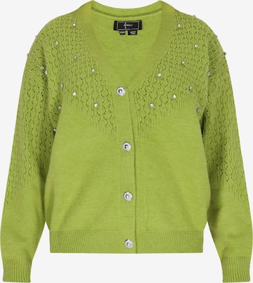 faina - Cárdigan en verde: frente