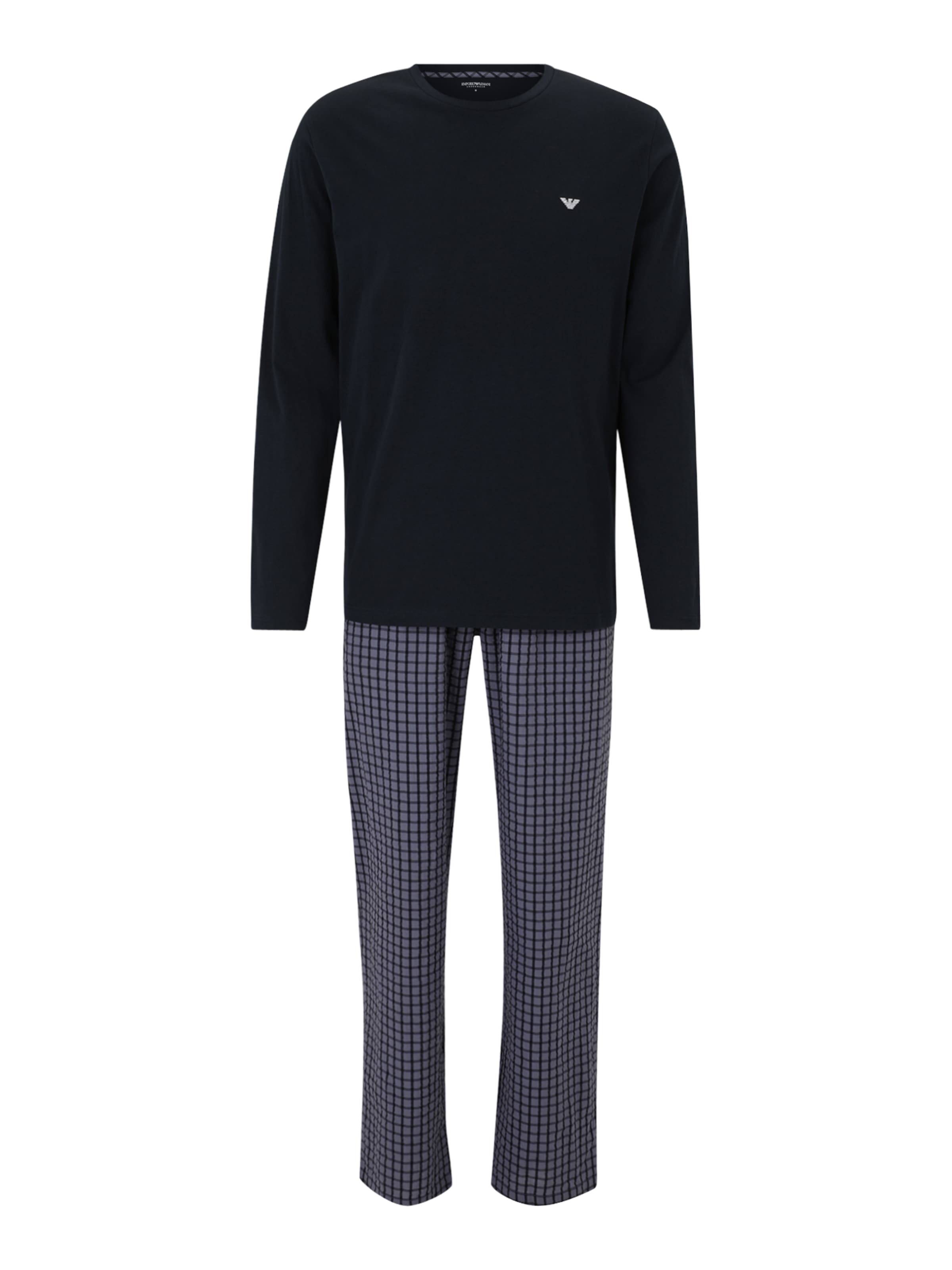 mėlyna Emporio Armani Ilga pižama: priekis