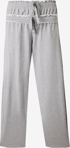 pilka ADIDAS ORIGINALS Plačios klešnės Kelnės: priekis