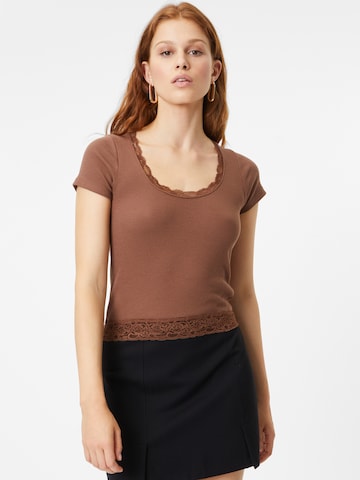 HOLLISTER Shirt in Brown: front