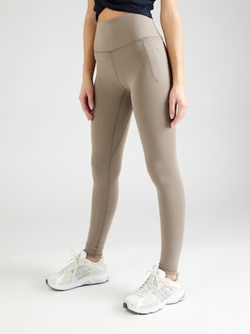 UNDER ARMOUR Skinny Sporthose 'Meridian' in Grau: predná strana