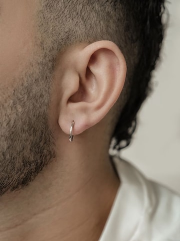 Boucles d'oreilles 'Prime Hoops' Dear Me en argent : devant
