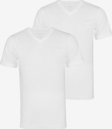 T-Shirt HARVEY MILLER en blanc : devant