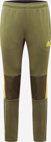 ADIDAS SPORTSWEAR Workout Pants 'Tiro' in Green: front