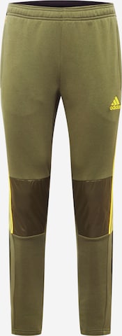 ADIDAS SPORTSWEAR Regular Workout Pants 'Tiro' in Green: front