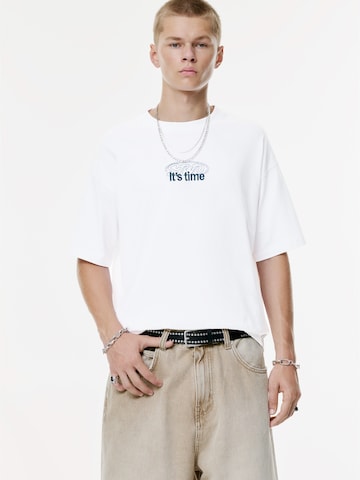 Pull&Bear Paita 'STWD' värissä valkoinen
