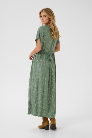 Cream Shirt dress 'Tiah' in Green