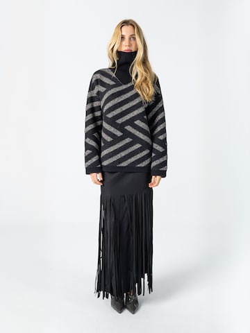 Pulover ' Knit ' de la Coster Copenhagen pe negru: față