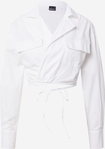 Camicia da donna 'Della' di Gina Tricot in bianco: frontale