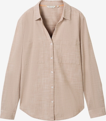 TOM TAILOR Bluse in Beige: predná strana