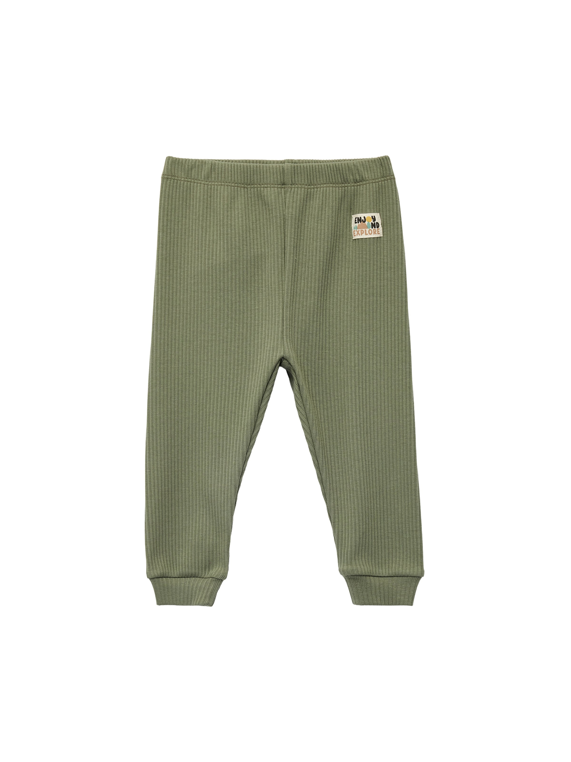 Koton Tapered Trousers in Green: front