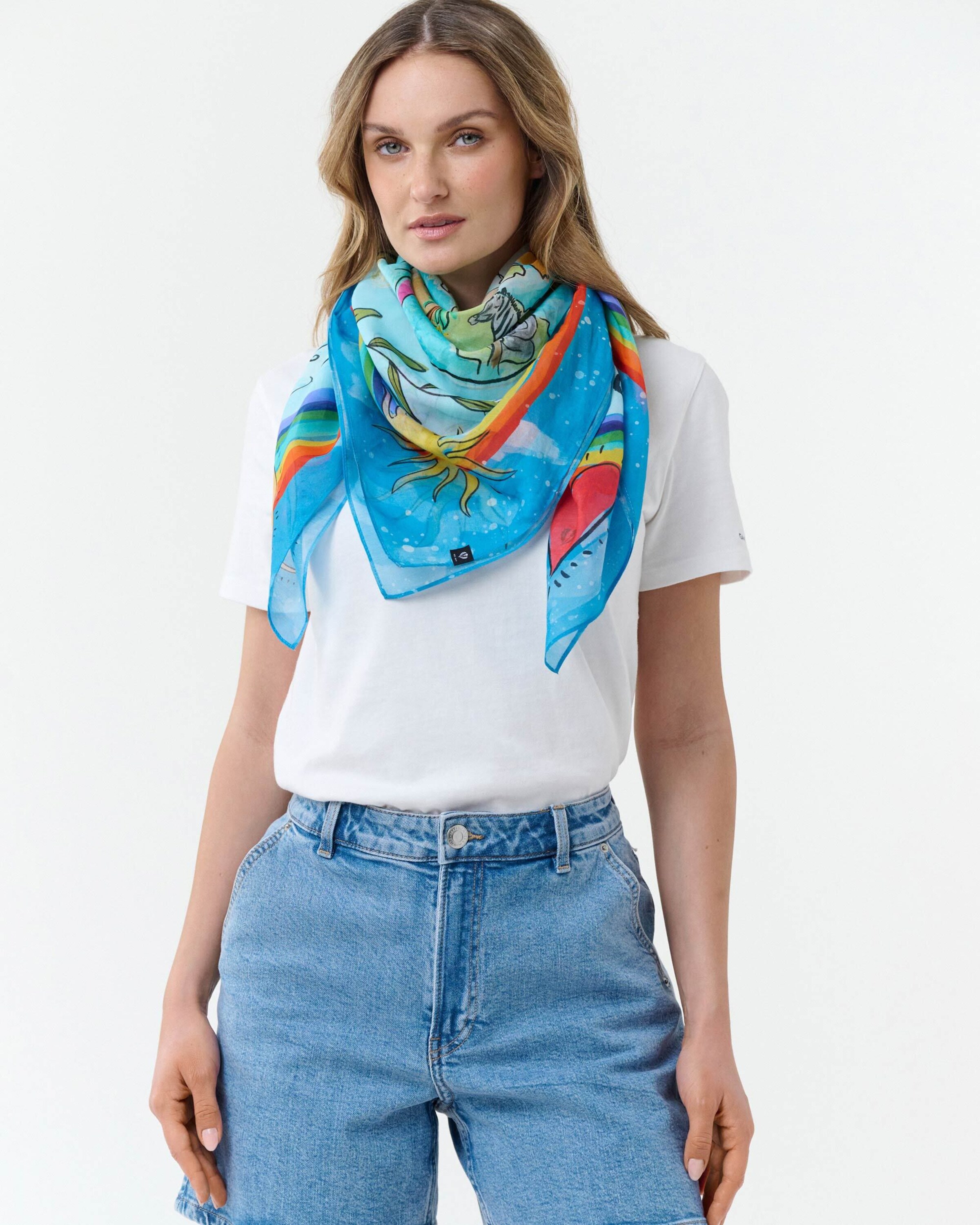 FRAAS Tuch in Blau: Vorderseite