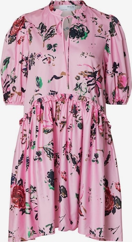 Robe SELECTED FEMME en rose : devant