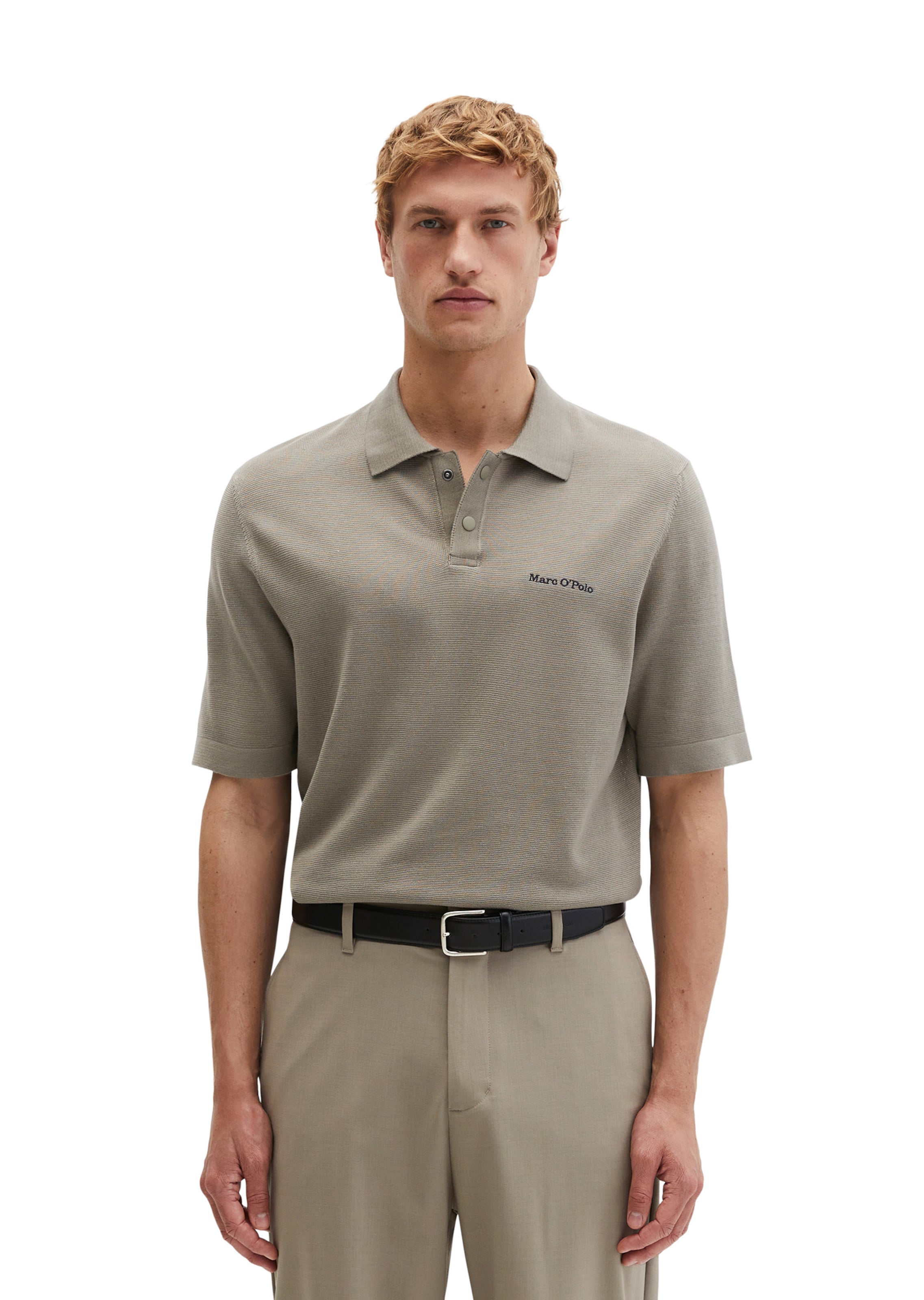 Marc O'Polo Shirt in Bruin: voorkant