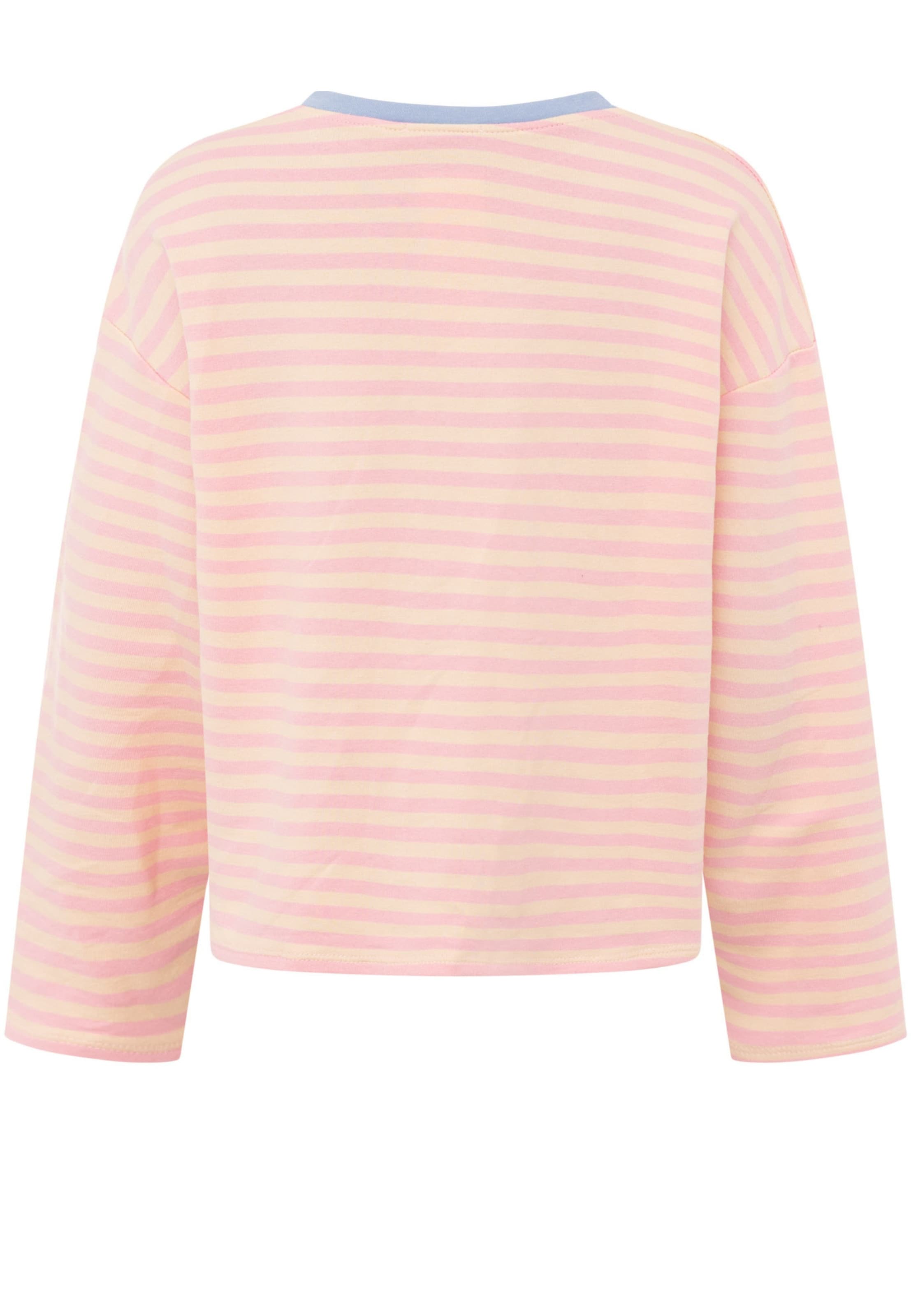 Sweat-shirt Zwillingsherz en rose