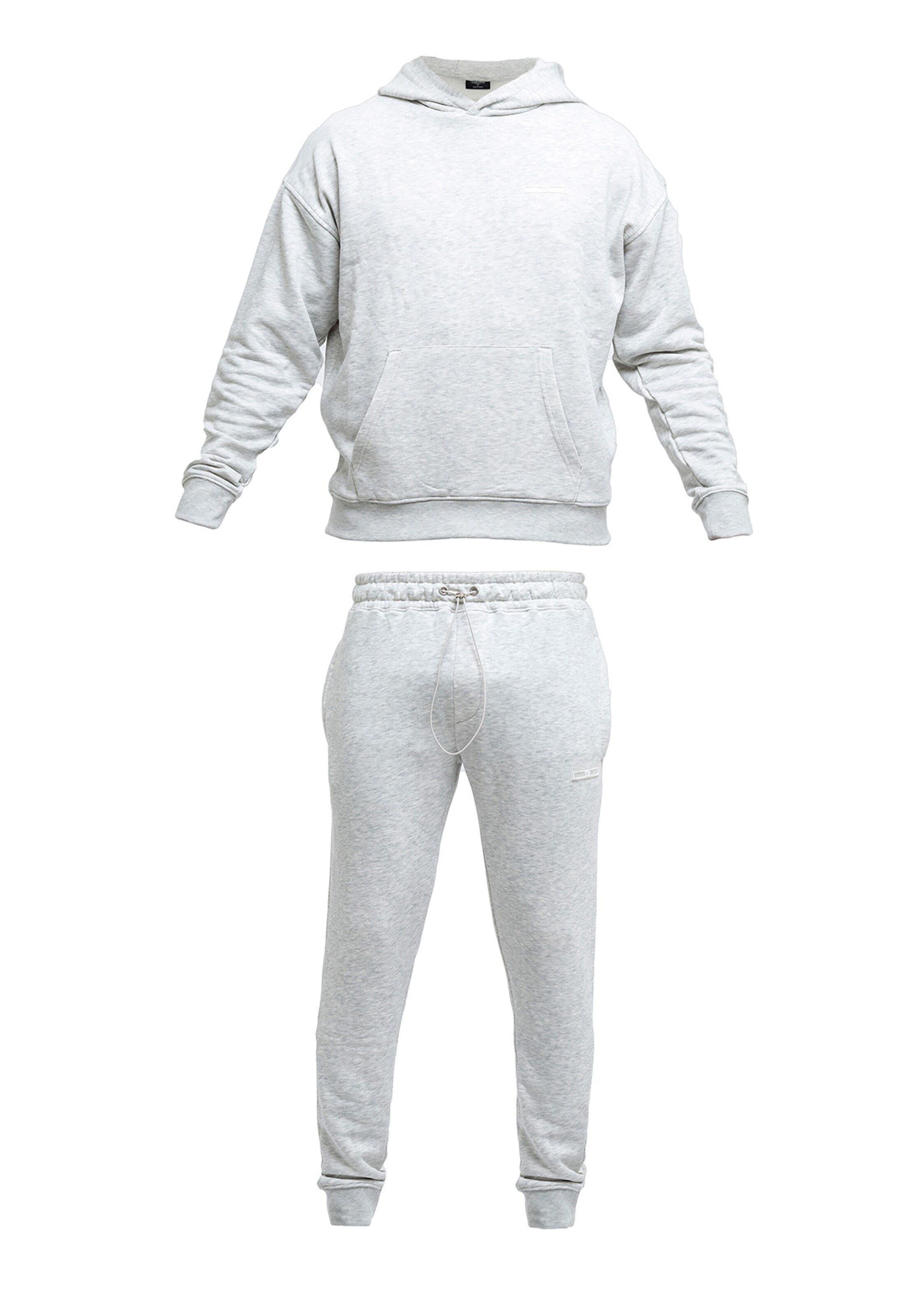 Tom Barron Jogginganzug in Grau: Vorderseite
