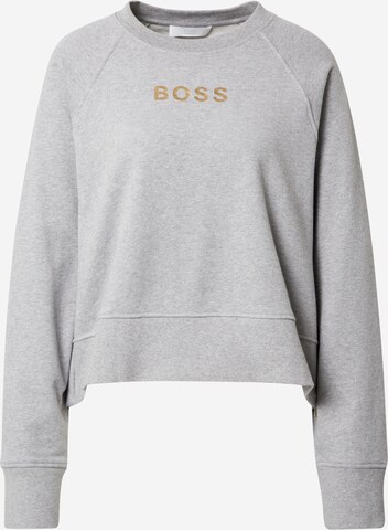 BOSS - Sweatshirt 'Elia' em cinzento: frente