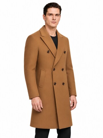 Manteau d’hiver 'Gewebe' ALLTHEMEN en marron