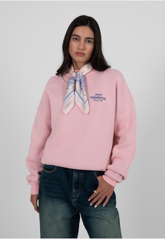 Sweat-shirt 'Vortex' Prohibited en rose