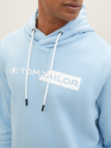 TOM TAILOR Sweatshirt i blå
