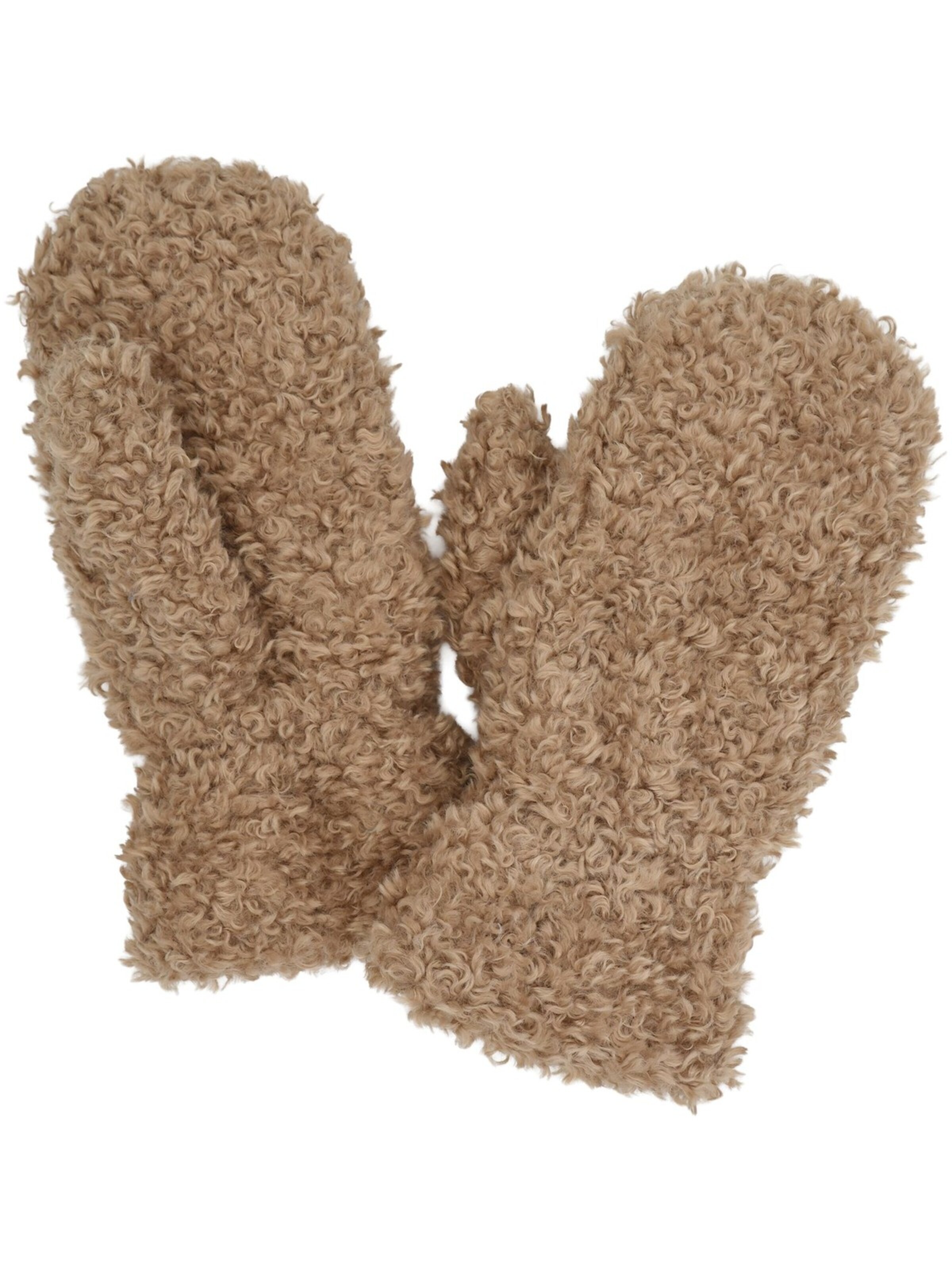 styleBREAKER Fäustlinge 'Teddy Fäustlinge mit Fleece Futter'‌‌‌‌‌‌‌‌‌ in Braun
