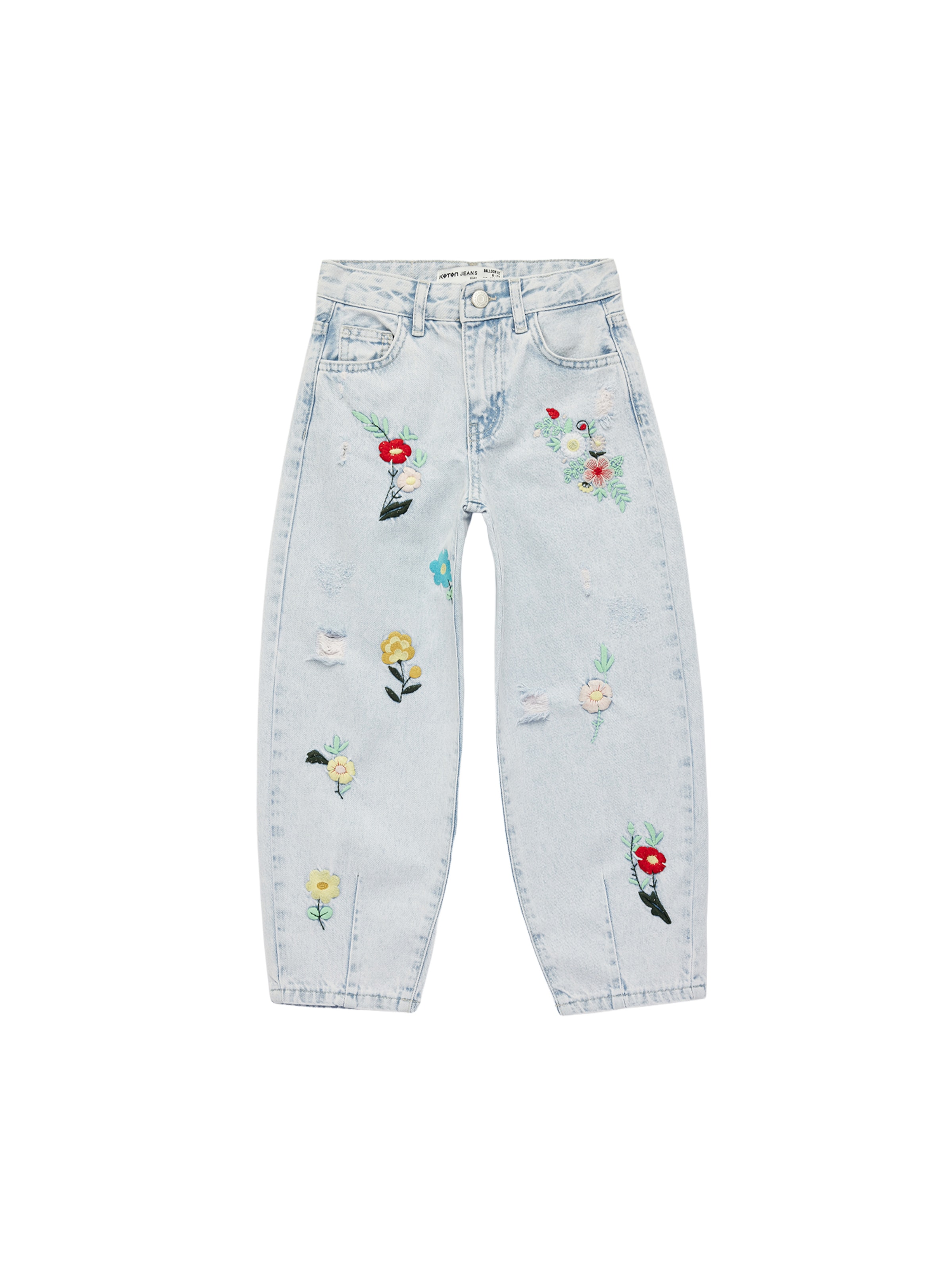 Koton Tapered Jeans in Blauw: voorkant